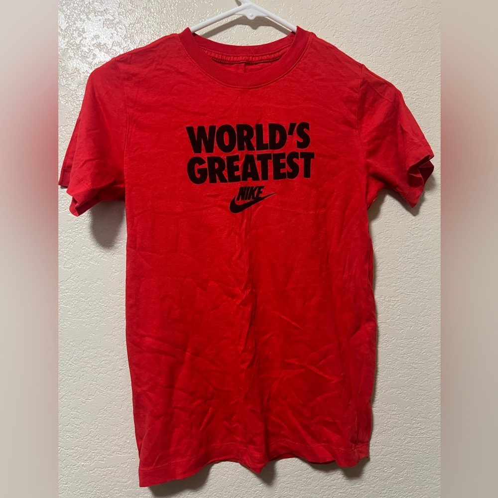 Nike Red Tee with Bold Graphic